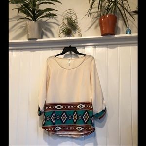 Top with pattern on the bottom